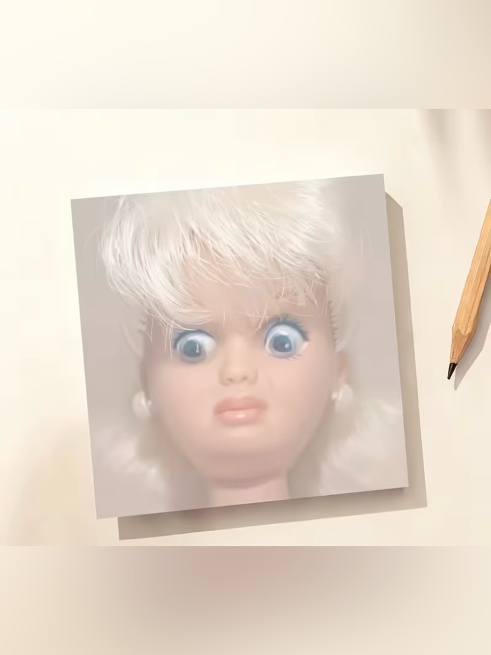 Funny Doll Face Sticky Notes 50 Sheets